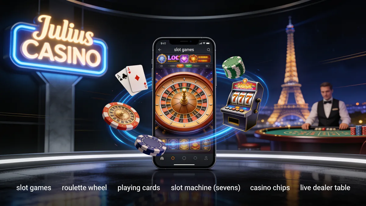 Présentation de l’application Julius Casino pour les joueurs en France